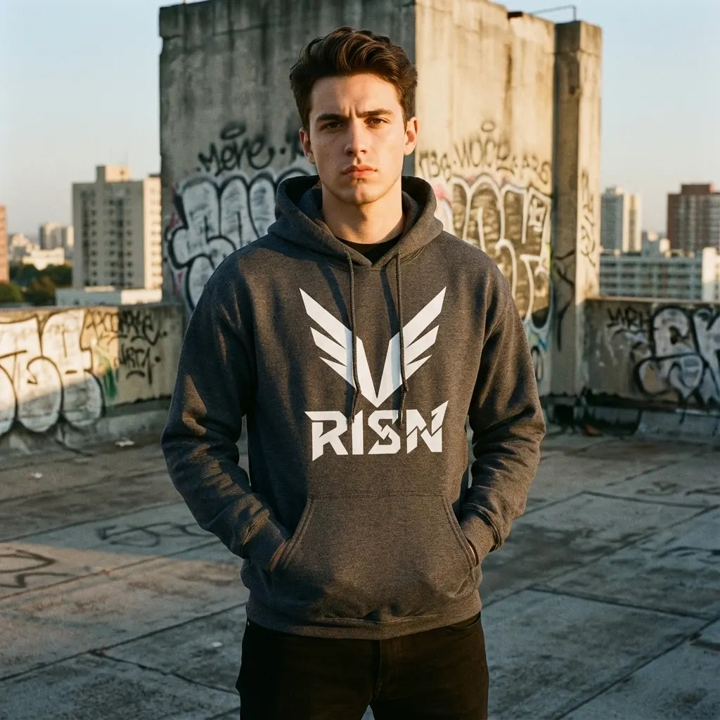 Sudadera RISN Logo Carbón