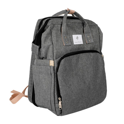 Mochila cuna extensible 3 en 1 · Organizador, cambiador y cuna portátil