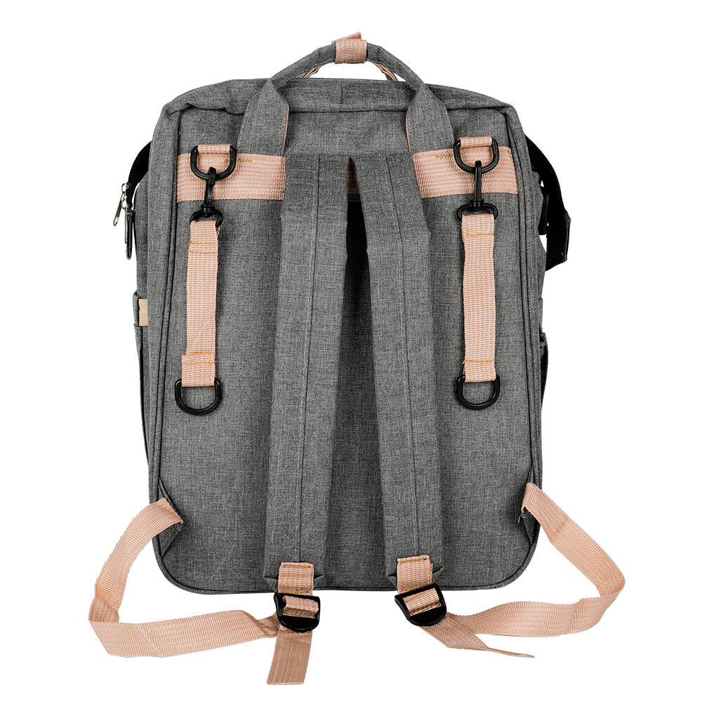 Mochila cuna extensible 3 en 1 · Organizador, cambiador y cuna portátil